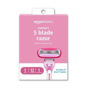 Women's 5 Blade FITS Razor for Women, FITS Handle and Venus Handles, Includes 1